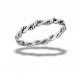 Sterling Silver Rope Ring