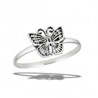 Sterling Silver Dainty Butterfly Ring