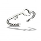 Sterling Silver Key Toe Ring