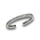 Sterling Silver Double Weave Toe Ring