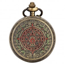  Aztec Mayan Calendar Pocket Watch