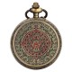  Aztec Mayan Calendar Pocket Watch