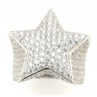 Large Sterling Silver Star Ring