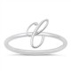 Sterling Silver Letter C Ring