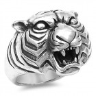 Sterling Silver Tiger Ring - Anillo de tigre de plata de ley
