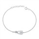 Sterling Silver Lock Key Bracelet
