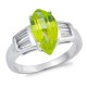 Sterling Silver Peridot Ring