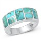 Square Shape Turquoise Ring
