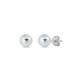 Silver Ball Stud Earrings 6mm