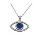 Sterling Silver Eye Necklace