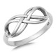 Sterling Silver 925 Double Infinity Ring