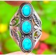 Sterling Silver Tibetan Turquoise Ring