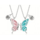 Butterfly Best Friend Necklace Set