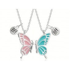 Butterfly Best Friend Necklace Set