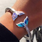Mother of Pearl Tail Cuff Bracelet