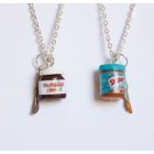 Best Friend Peanut Butter Chocolate Necklace Set