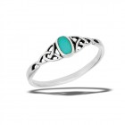 Sterling Silver Celtic Triquetras Ring