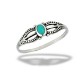 Sterling Silver Granulated Dainty Ring 