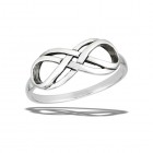  Sterling Silver Celtic Double Infinity Ring