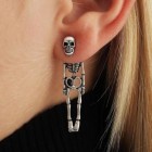 3D Skeleton Earrings