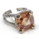 Champagne stone cable ring