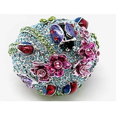 Large flower cocktail ring