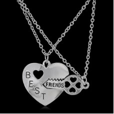 Necklace set Best Friends Heart Key