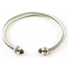 Onyx stone cuff bracelet