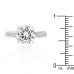 Micropave Cubic Zirconia Engagement Ring
