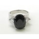 Onyx stone cocktail ring